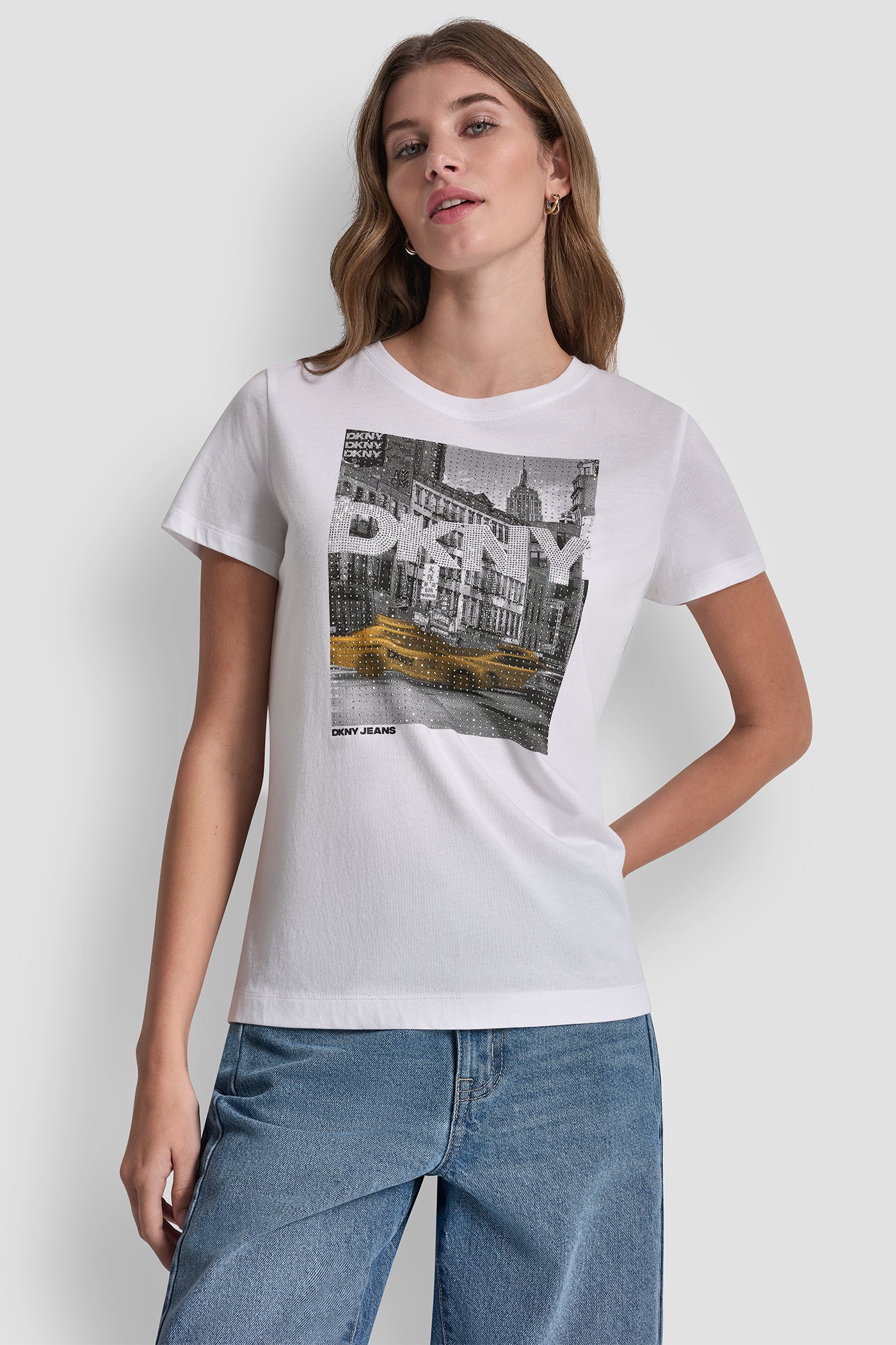 DKNY RHINESTONE TAXI TOP