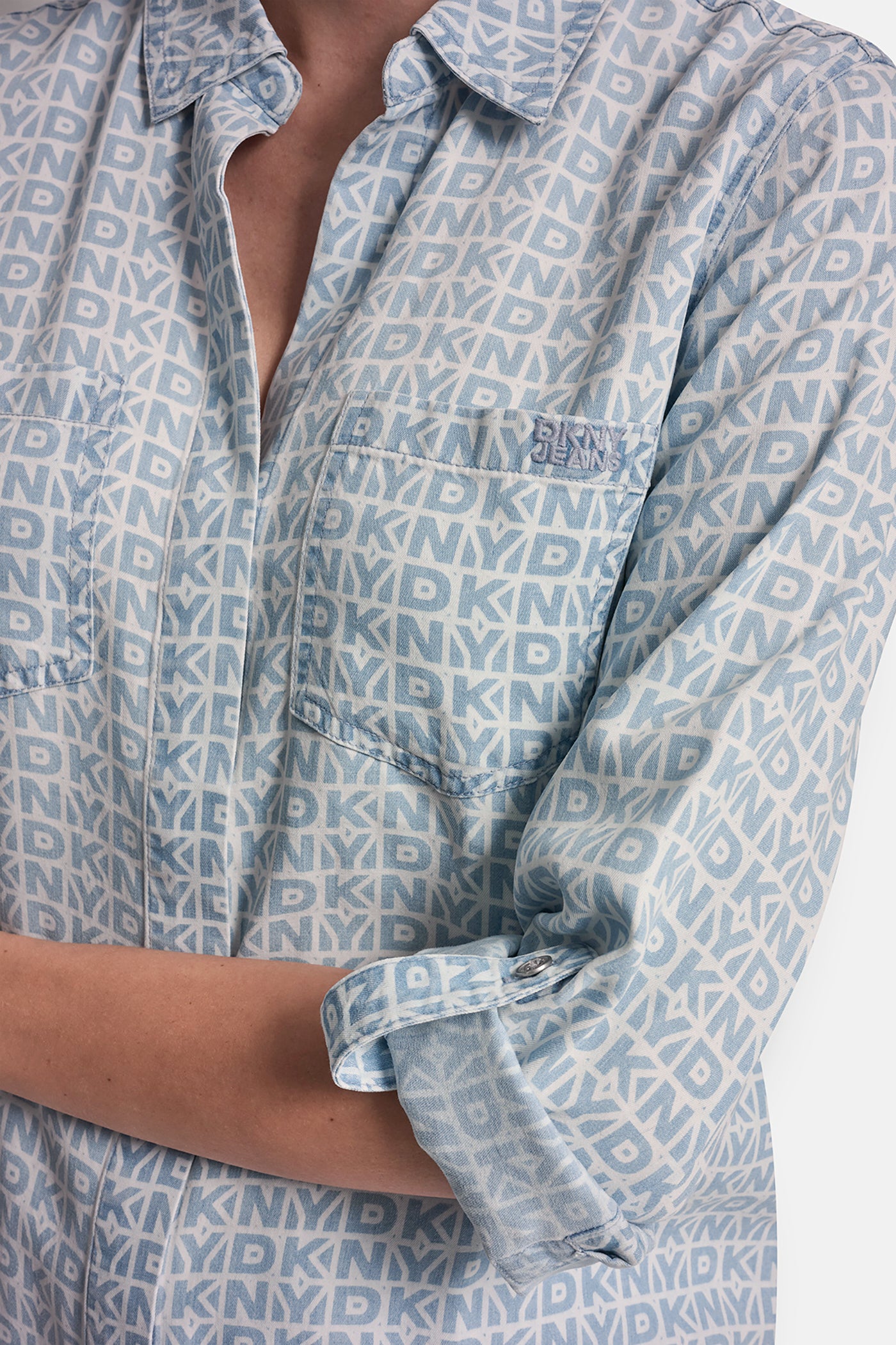 GARMENT DYE  PRINT SHIRT