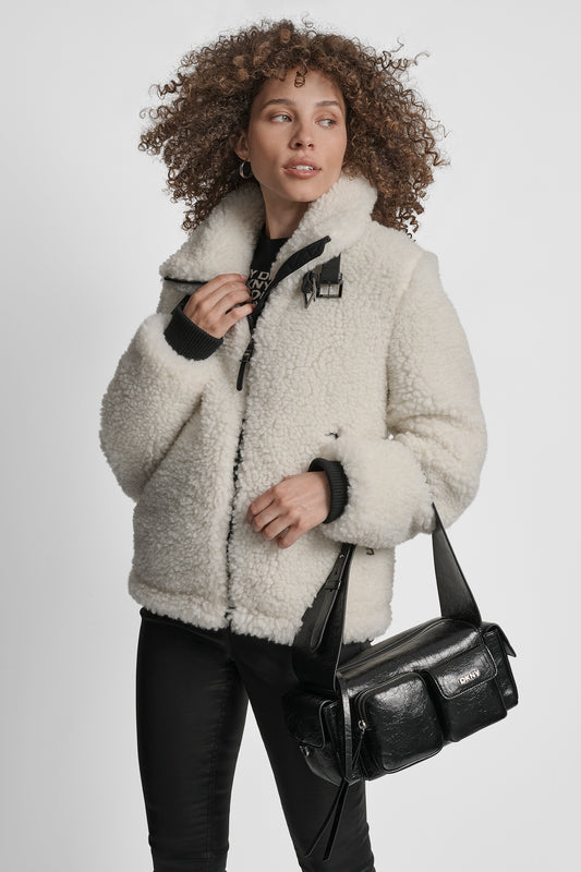 ZIP SHERPA JACKET BU