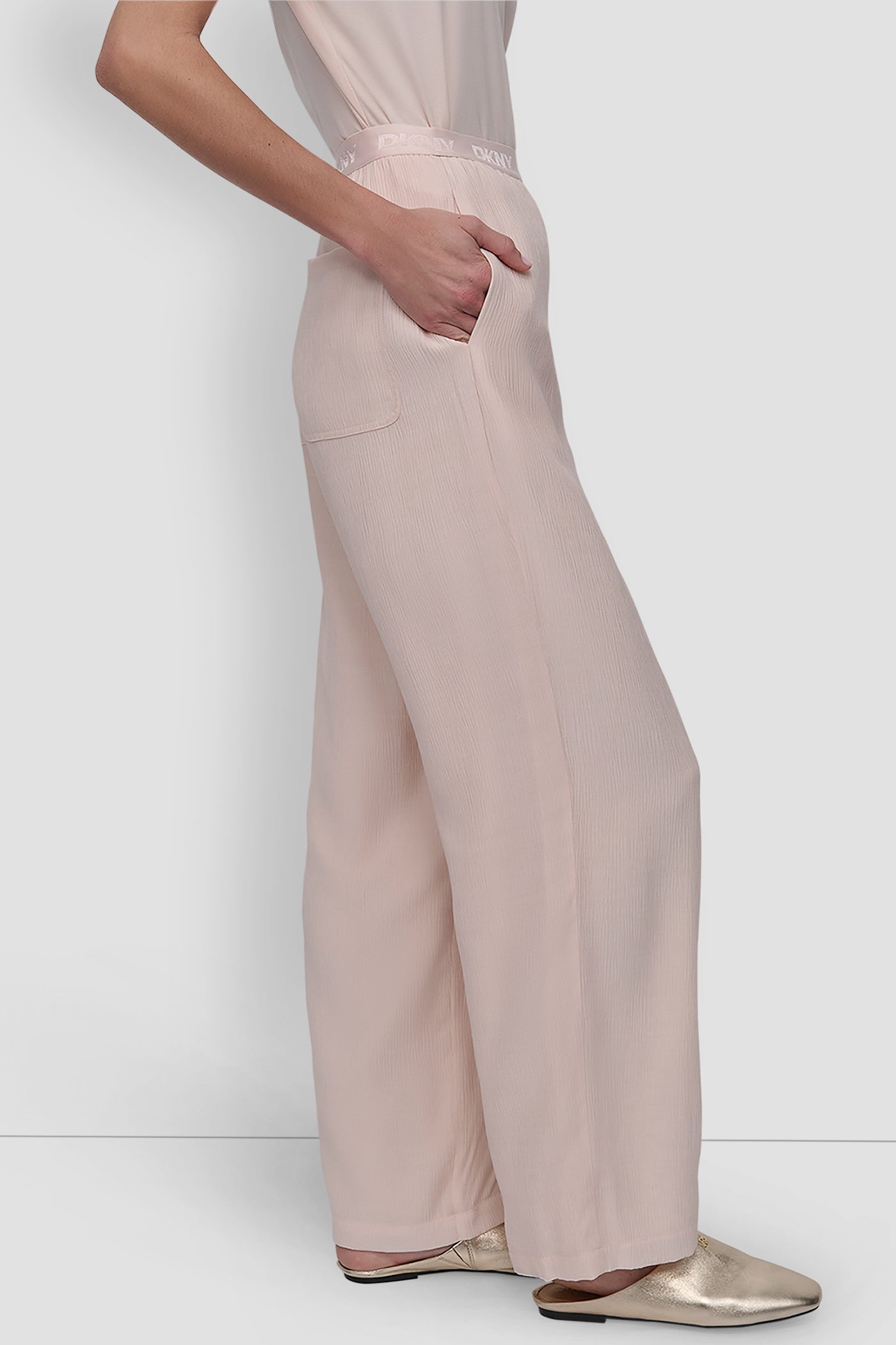 WIDE LEG PANT WITH LOGO