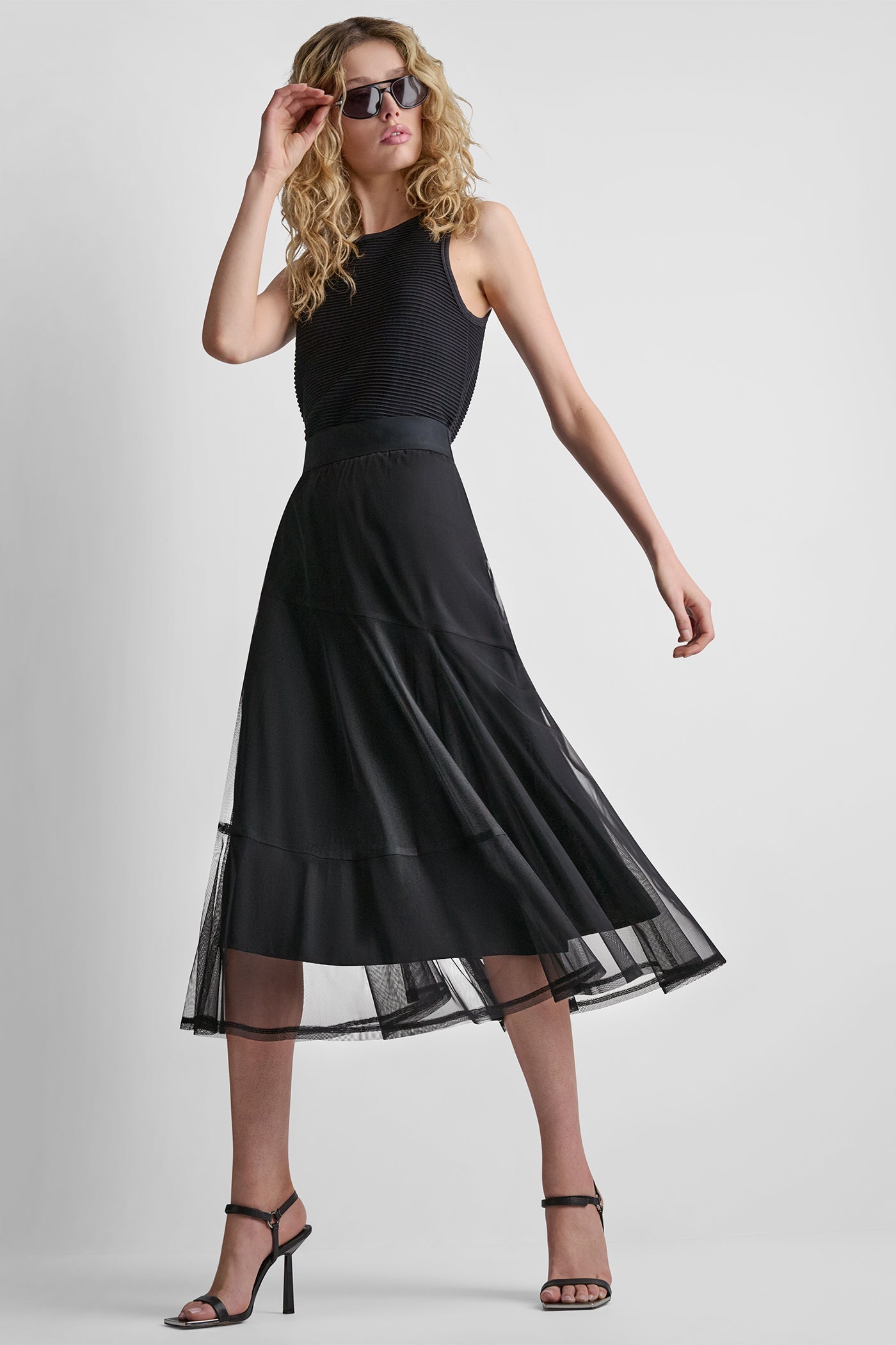 LAYERED MESH SKIRT