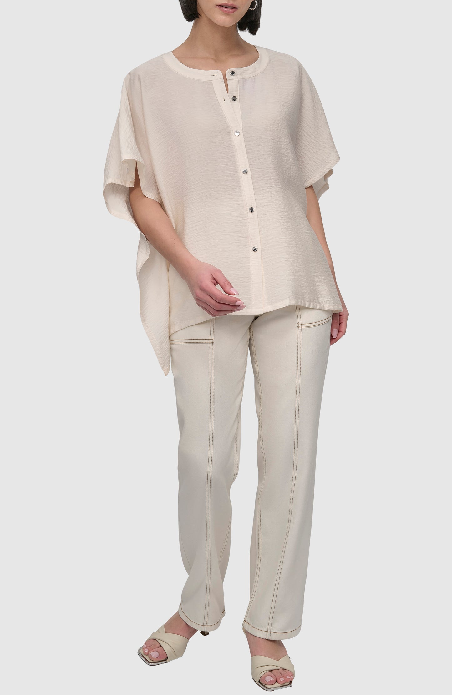 FLOWY RUMPLED VOILE