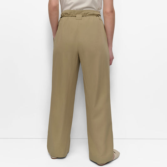 ROPE TIE FRONT WIDE LEG PANTS