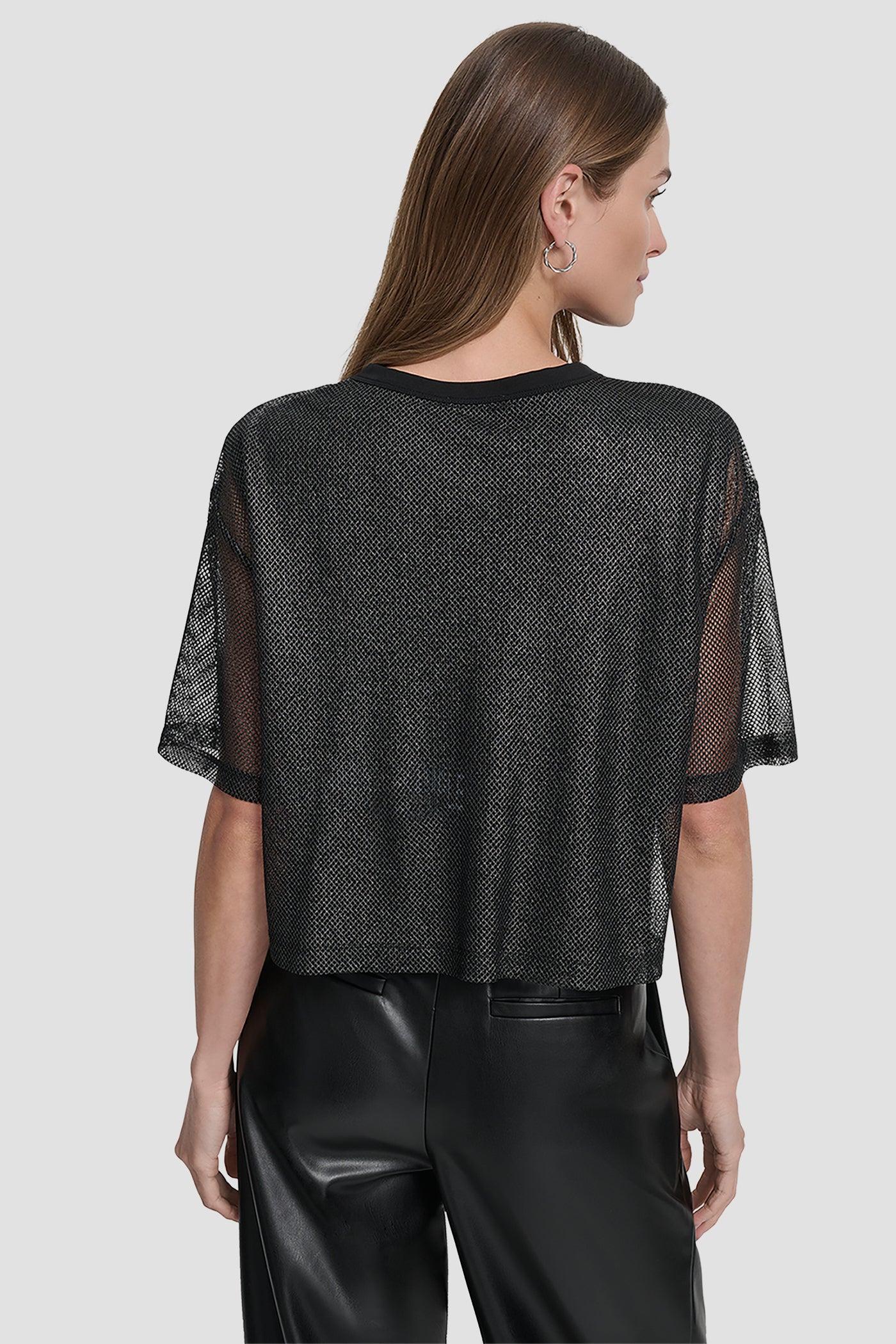 SHORT SLEEVE MESH OVERLAY LOG