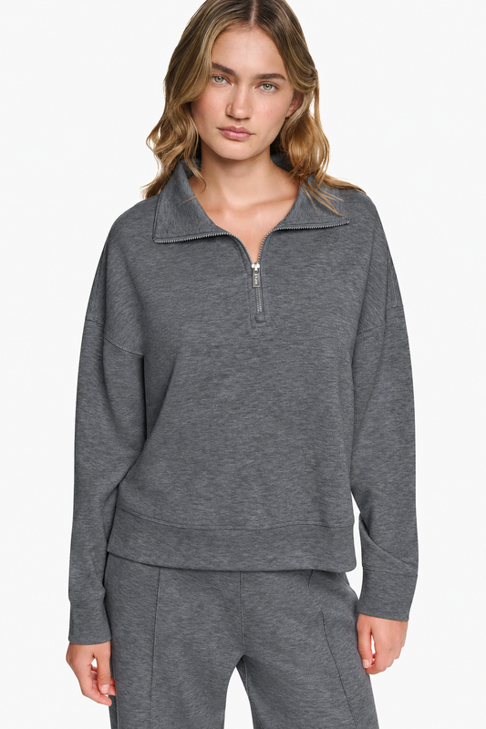 HALF ZIP SWEATER