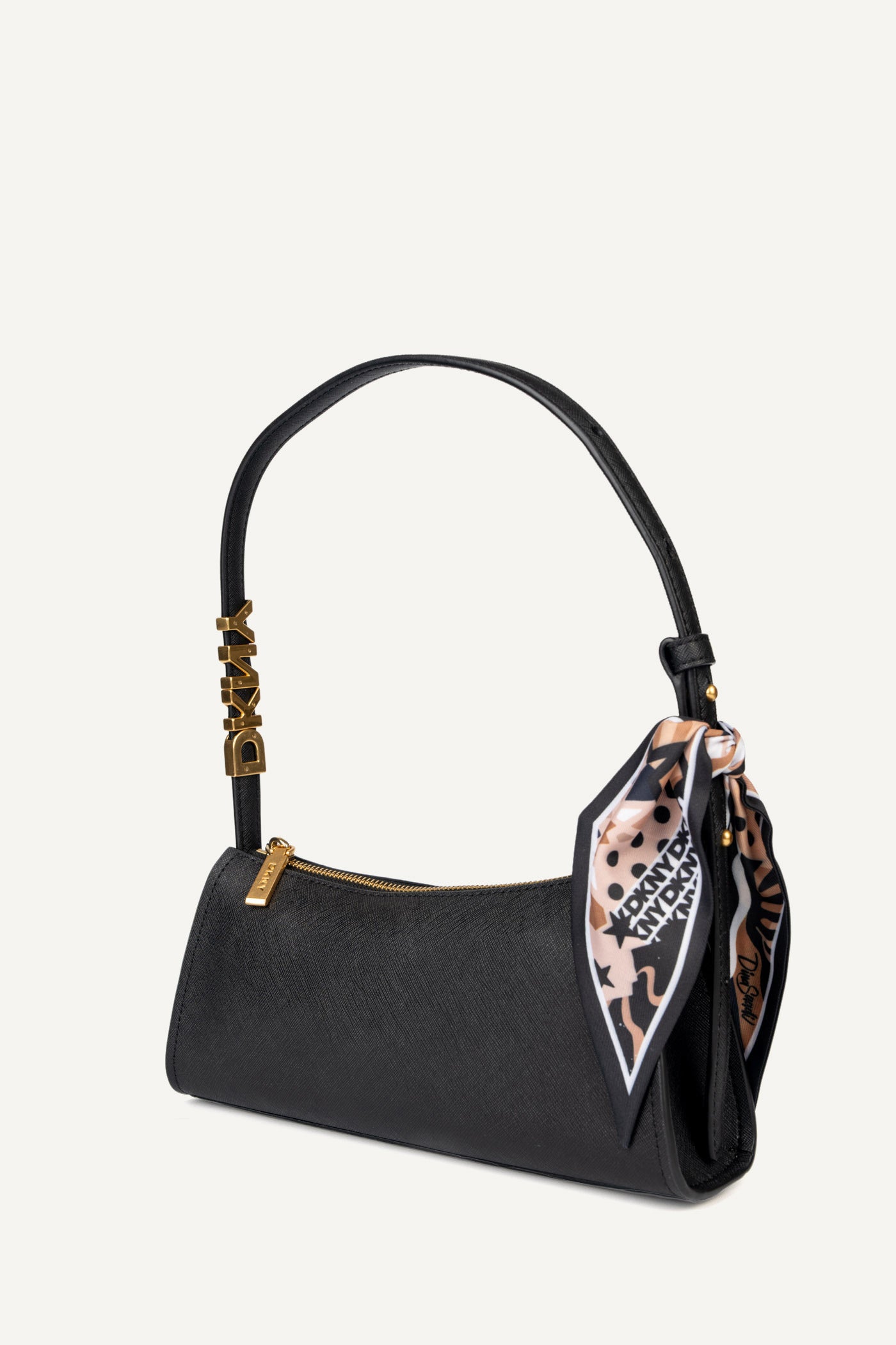 حقيبة كتف آفريل بسحاب علوي DKNY × دينا سعدي