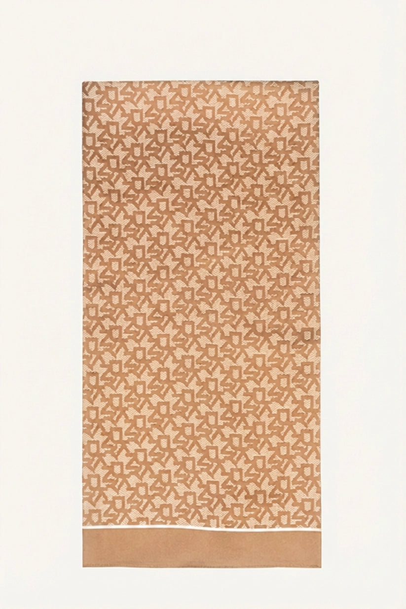 OBLONG BLOCK LOGO SCARF