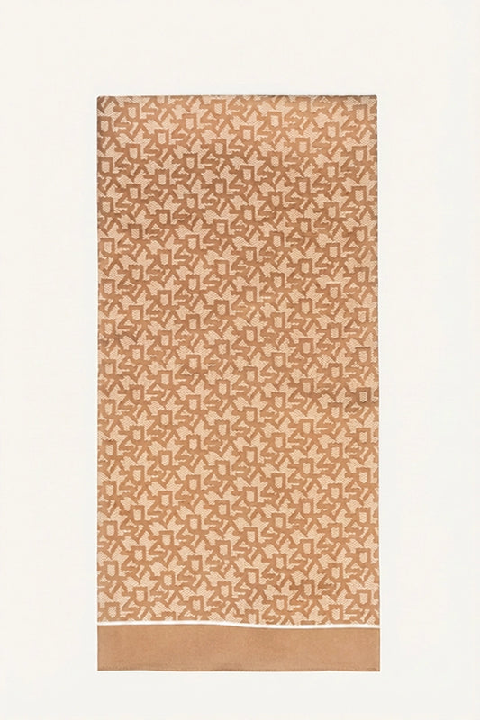 OBLONG BLOCK LOGO SCARF