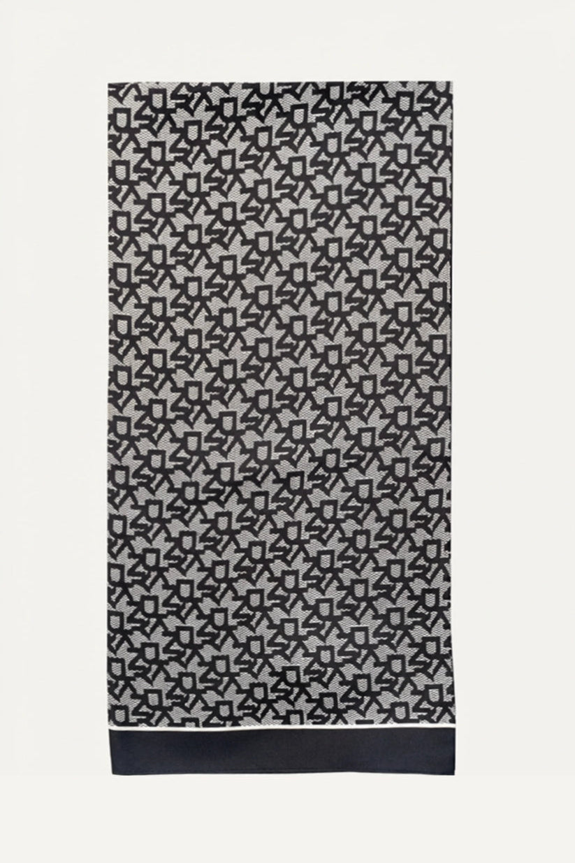 OBLONG BLOCK LOGO SCARF