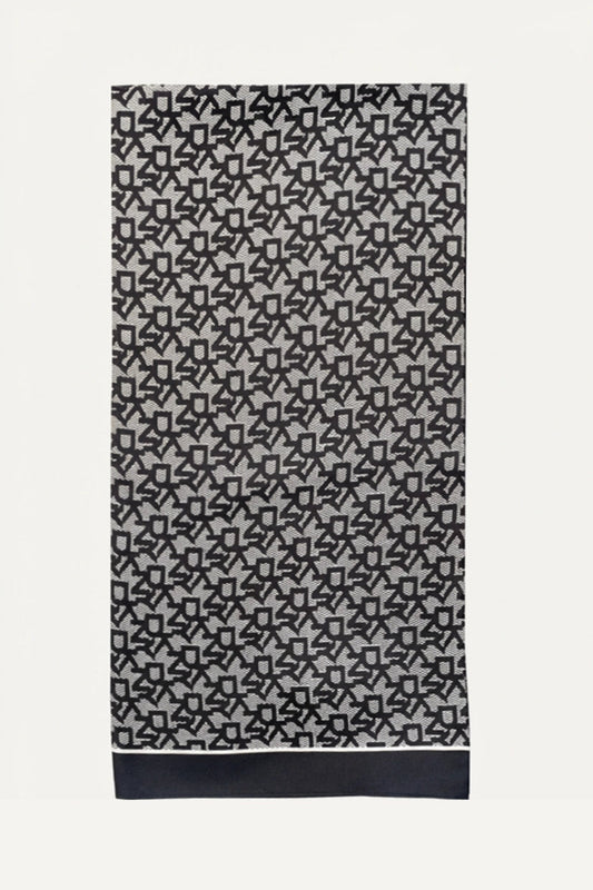 OBLONG BLOCK LOGO SCARF