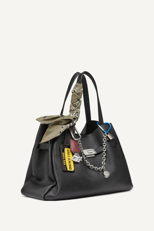BRYAR LARGE SATCHEL WITH CHARMS