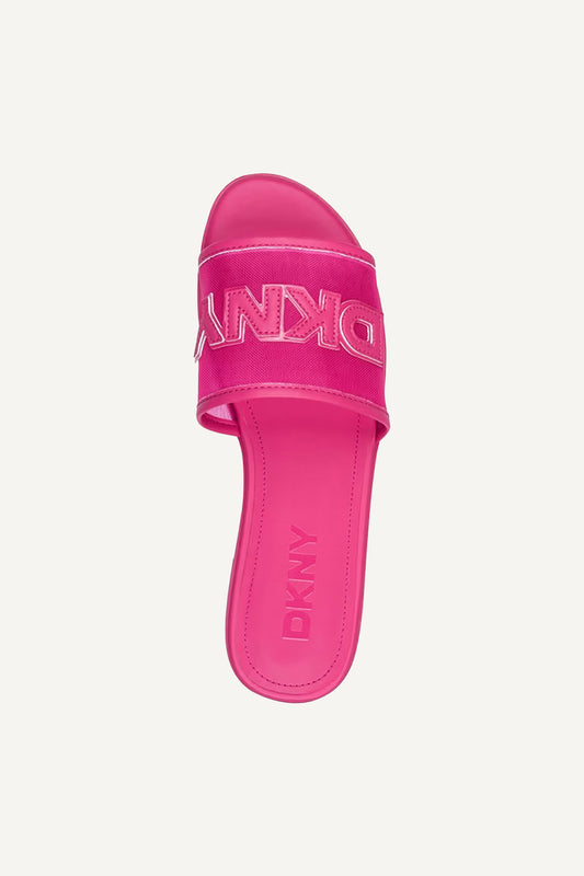 حذاء رين مسطح بحزام خلفي بقصة عريضة