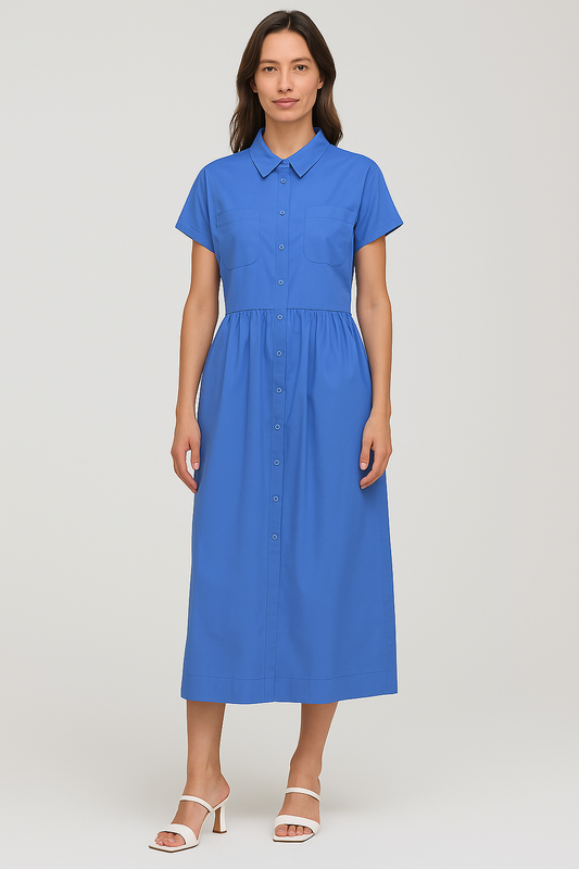 S/S BTN DOWN A-LINE