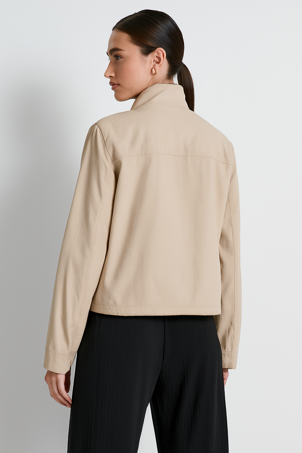 FUNNEL NECK BOMBER W