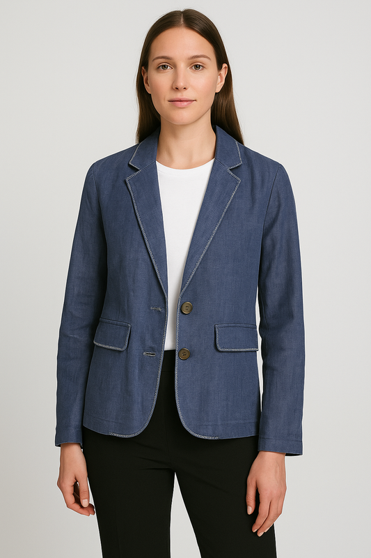 TWO BUTTON FITTED BLAZER