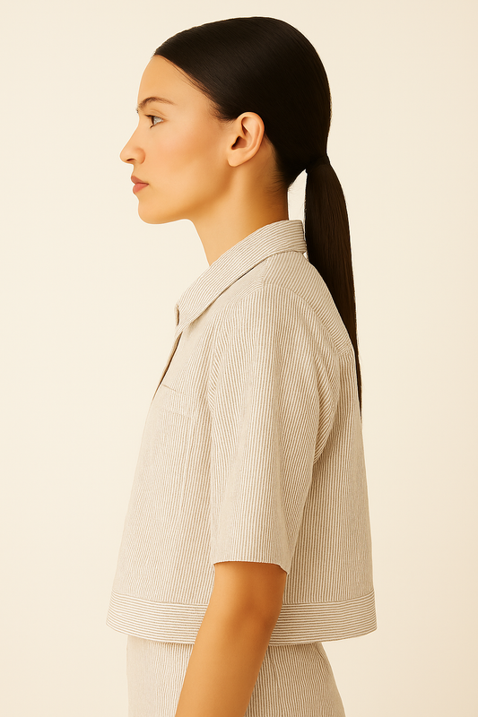 SHORT SLEEVED BUTTON DOWN SHIRT