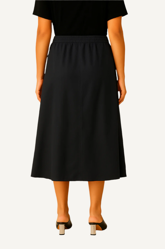 SEAMED MAXI SKIRT