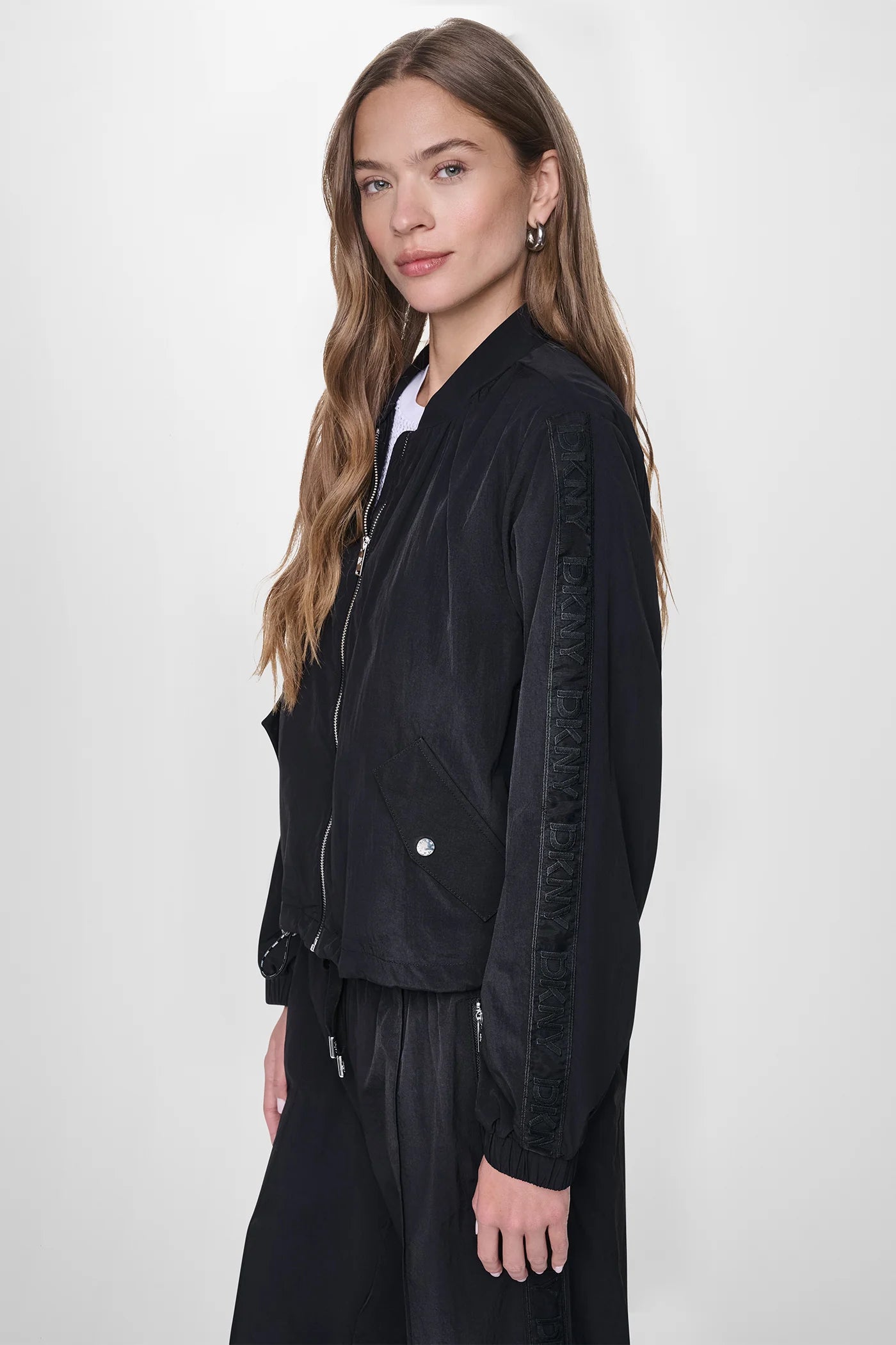 LONG SLEEVE LOGO TRIM RUMPLE