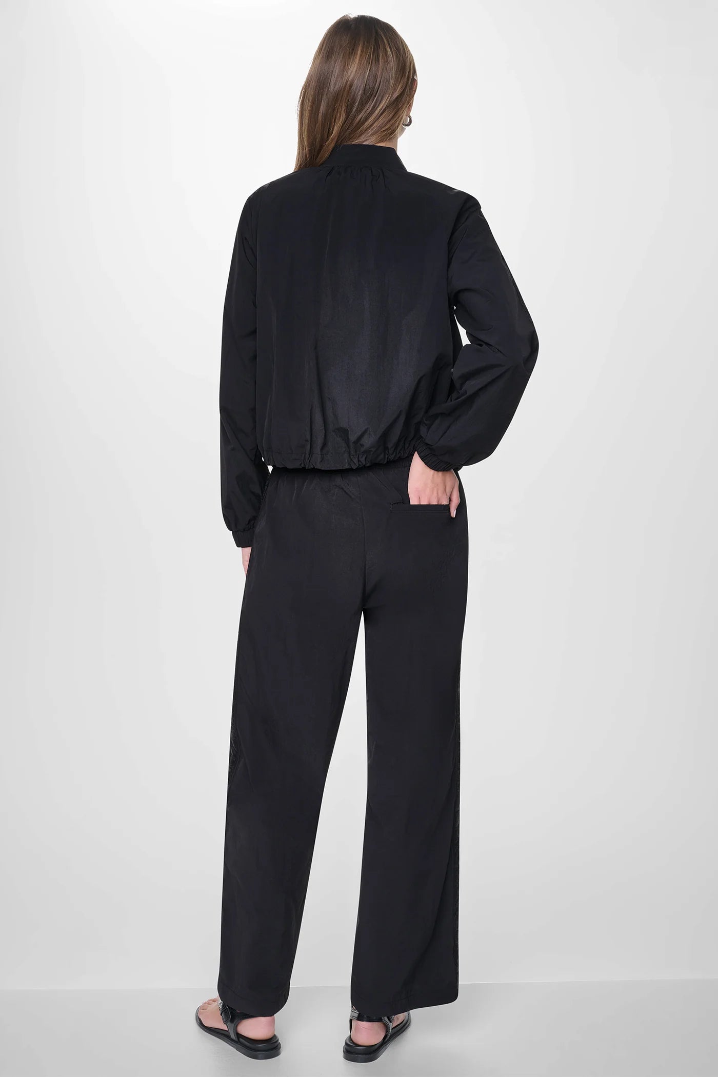LONG SLEEVE LOGO TRIM RUMPLE