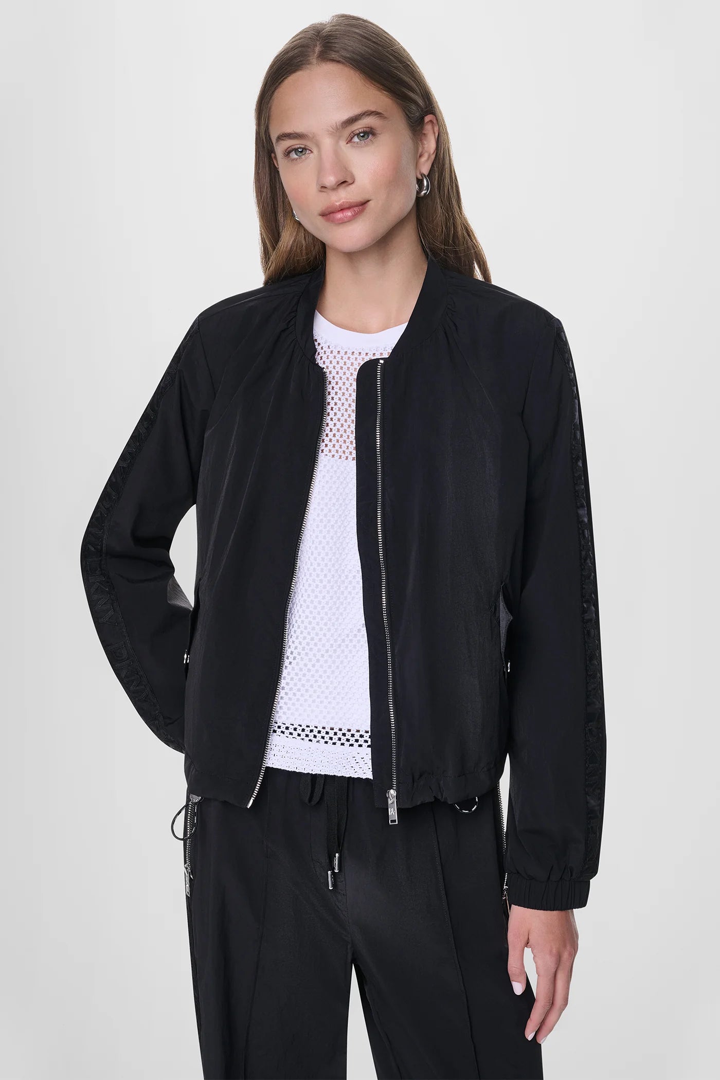 LONG SLEEVE LOGO TRIM RUMPLE