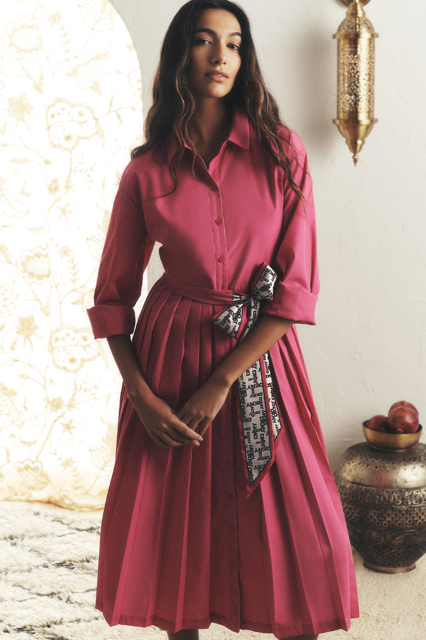 LONG SLEEVE WRAP DRESS