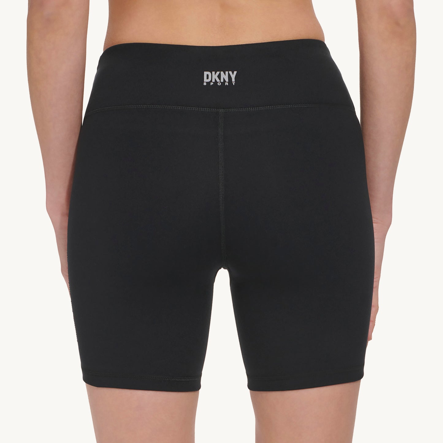 High Waist 6" Bike Short With Rhinestone Logo