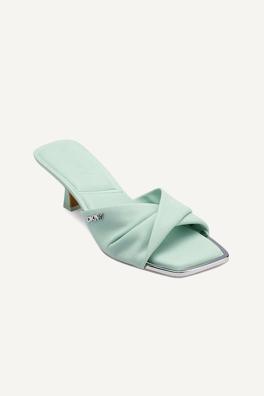 JOLAINE TWIST MID HEEL MULE