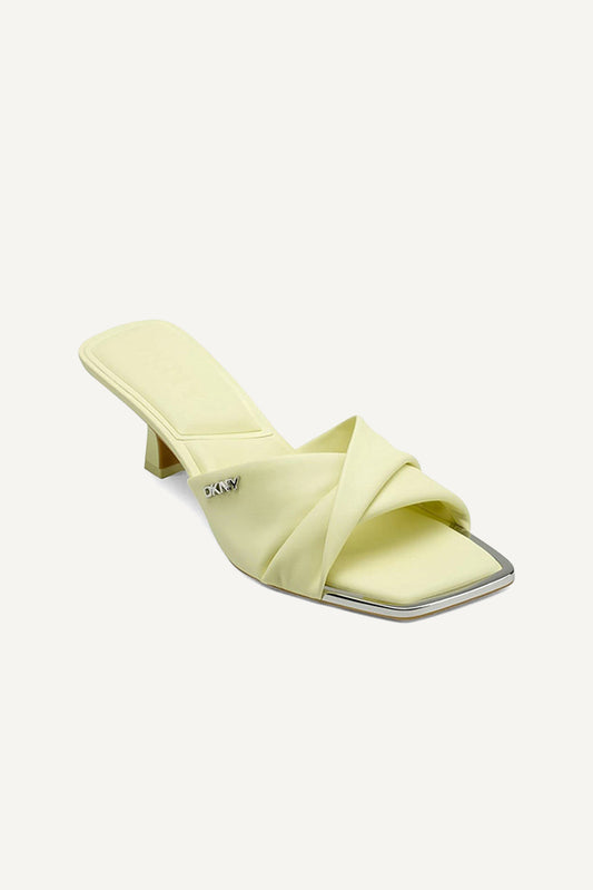 JOLAINE TWIST MID HEEL MULE